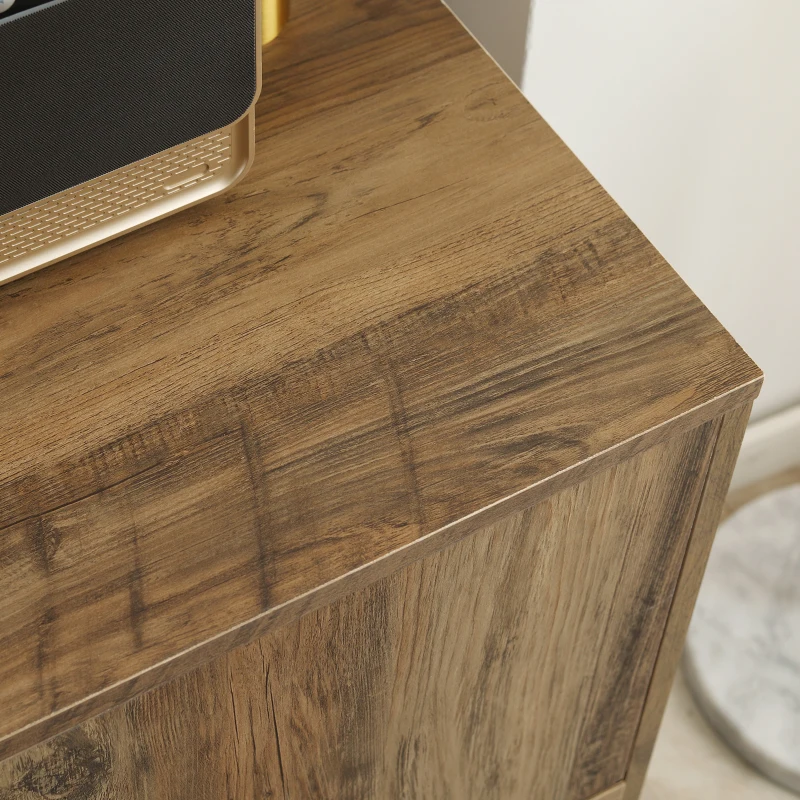 HOMCOM Mobile da Salotto in Legno con Cassetti e Armadietti in Stile Nordico, 76.5x39.5x64.5cm