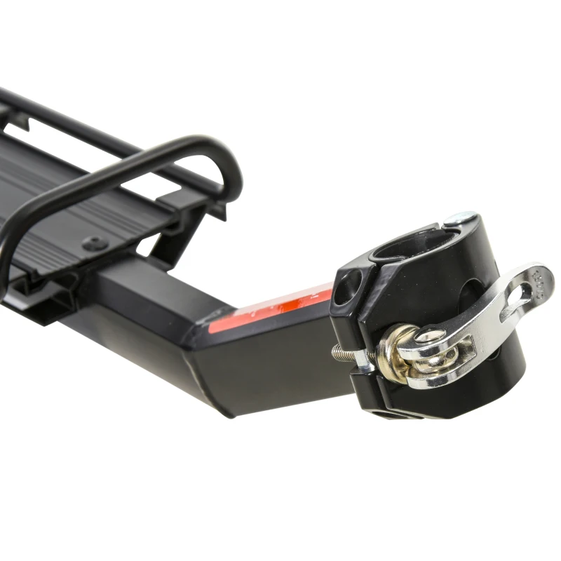 HOMCOM Uniwersalny Bagażnik do Roweru Torba Aluminium Czarny