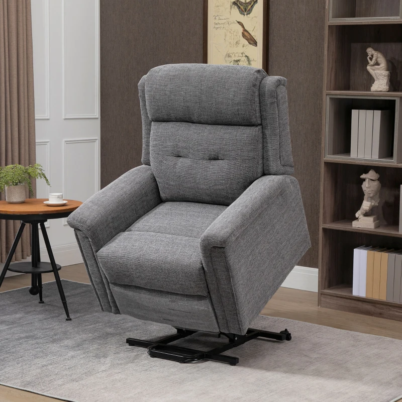 Homcom Fotoliu Relax – Reclinabil cu Ridicare & Suport Picioare