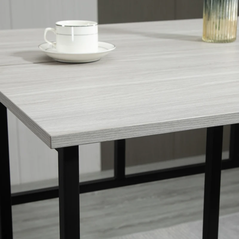 Homcom Set Bar 6 Piese – 4 Scaune & 2 Mese, Design Modern
