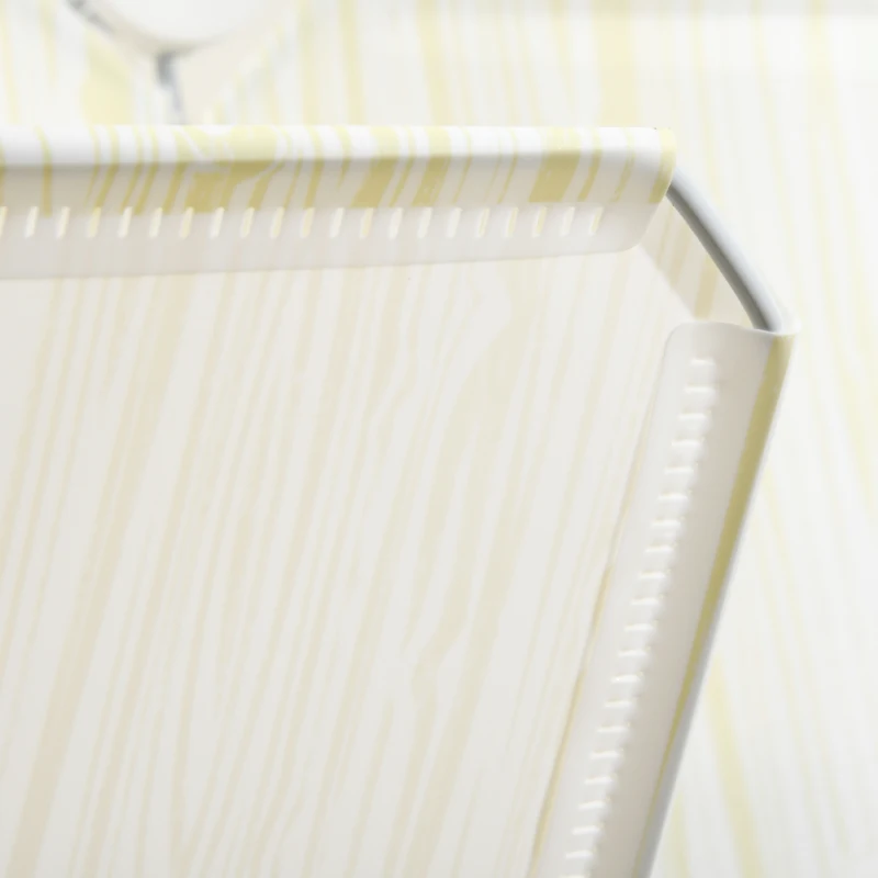 HOMCOM Dulap pantofi modular Economiseste spatiu pentru interior cu gauri de ventilatie, 12 cuburi din plastic PP si otel, 125x32x125cm, alb