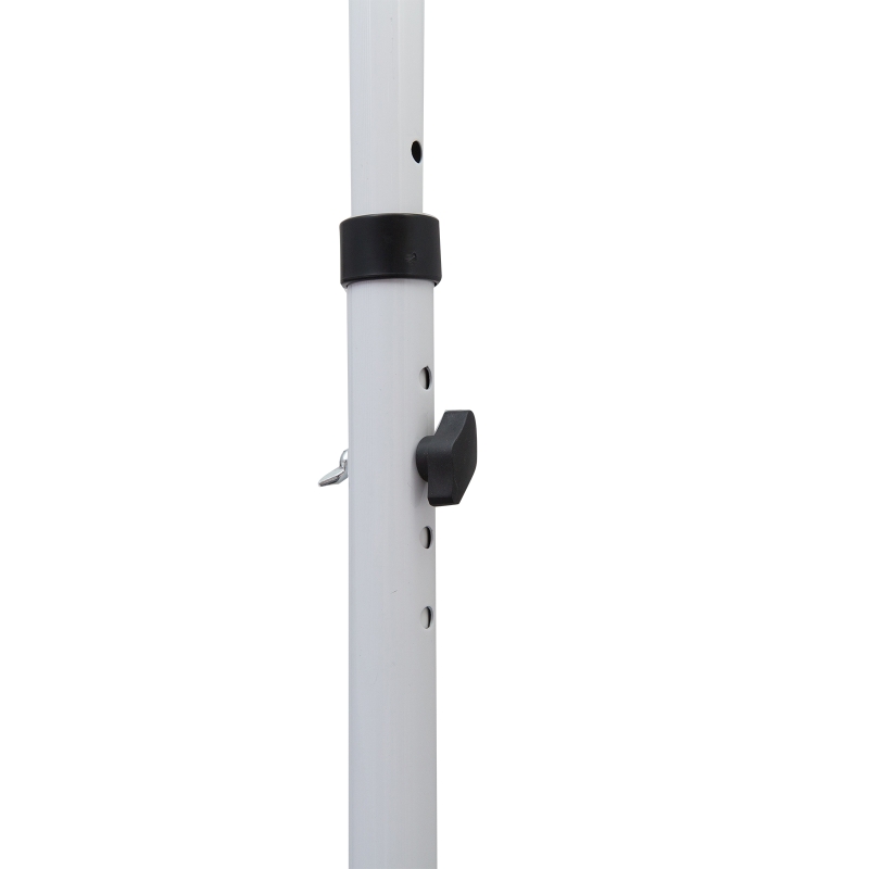 Outsunny 300 x 150cm Patio Adjustable Awning Floor- to-ceiling Retractable Shade,UV Protective - Green and White