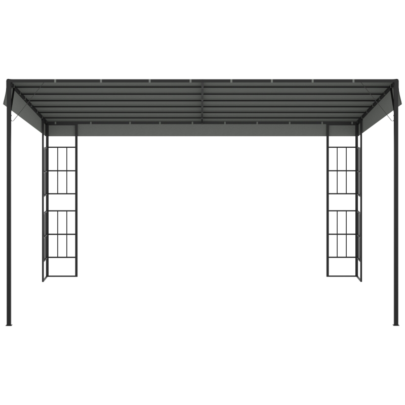 Outsunny Pergola 4x3m Gazebo Garden Gazebo Baldachim Namiot Poliester