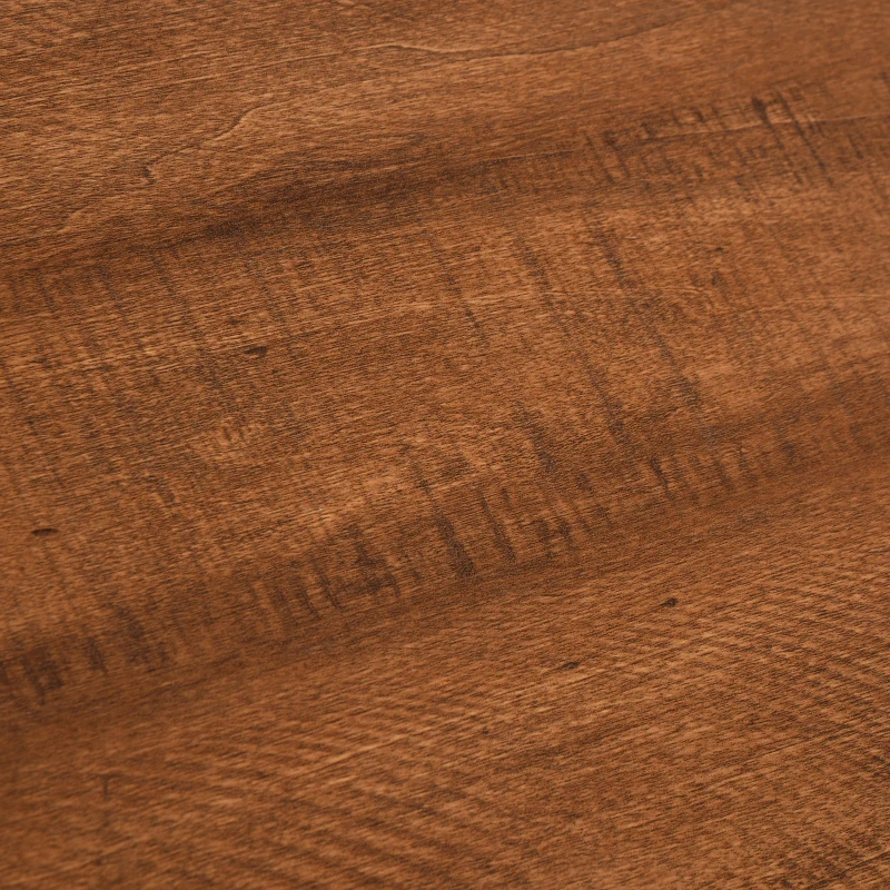 HOMCOM Tavolino da Caffè Rotondo per Soggiorno con Vano Contenitore in Metallo, Legno e Lino, Stile Vintage, Φ60x40cm
