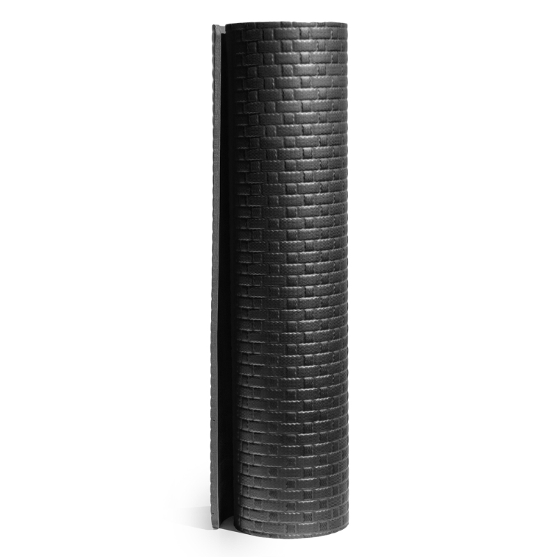 Tappetino Yoga Fitness per palestra pilates soft 173x61X0,8 cm - Nero