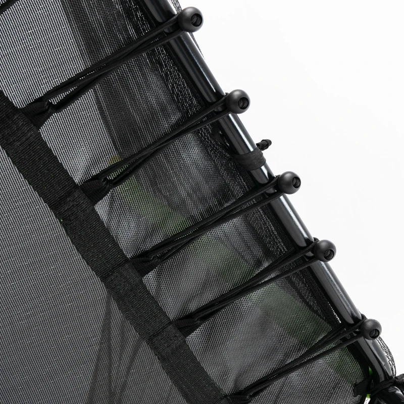 HOMCOM 5.3FT trampoline tuintrampoline kinderen met veiligheidsnet groen