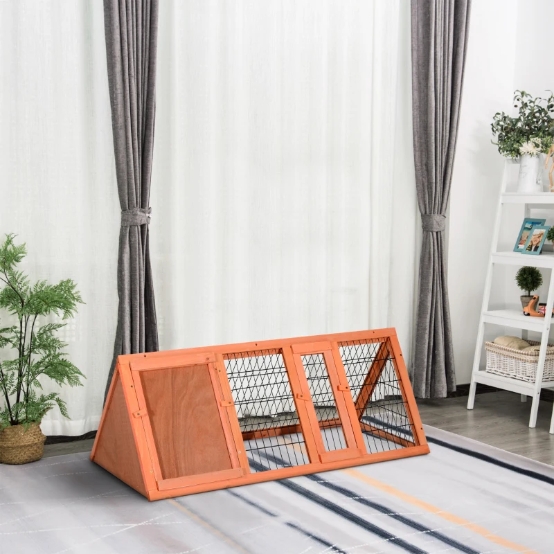 Konijnenhok met 3 hoeken konijnenhok kleine dieren konijnenhok met ren