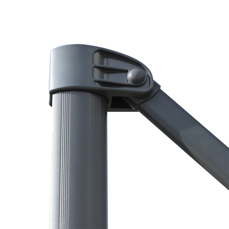 Parasol ogrodowy okrągły parasol na wysięgniku Roma regulowany z ręczną korbką ∅3m