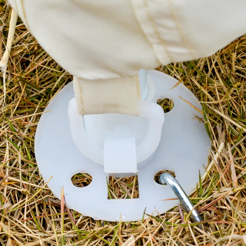 Outsunny Altana ogrodowa pawilon namiot imprezowy namiot z moskitierą, kremowy, 3 x 3 m