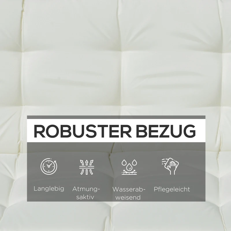 Outsunny kussenset voor veranda schommel 170 cm stoelkussen schommelkussen zijkussen beige