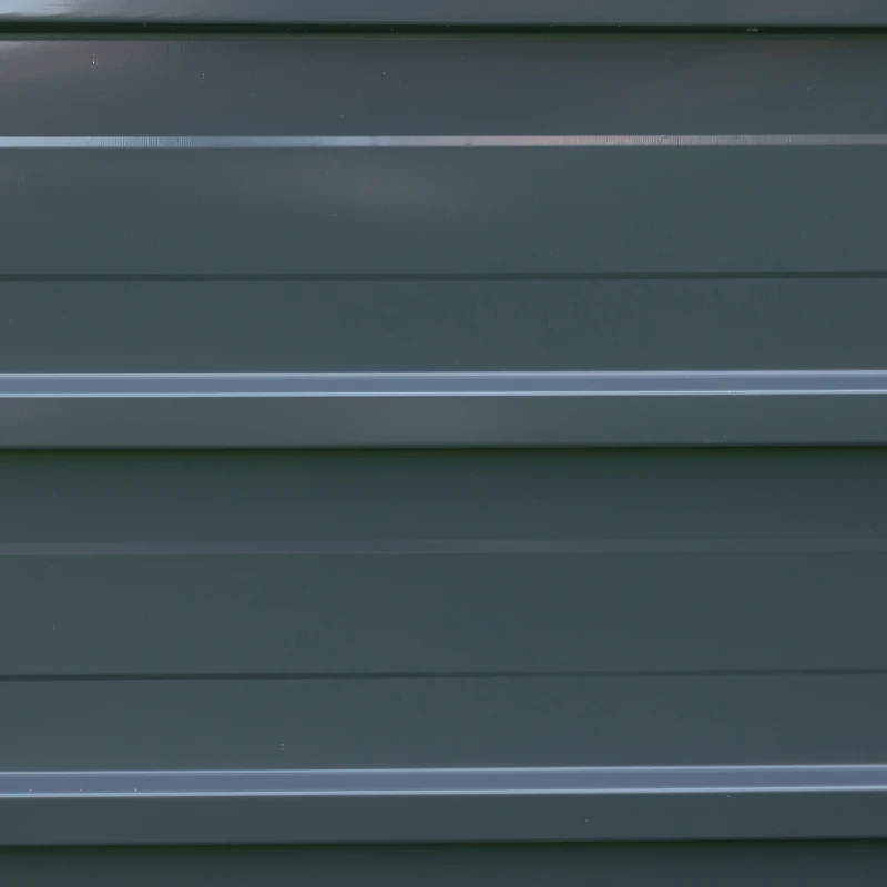 Outsunny verhoogd bed van staal tuinbed plantenbak bloembak bloempot met handschoenen donkergrijs 183 x 47 x 40 cm