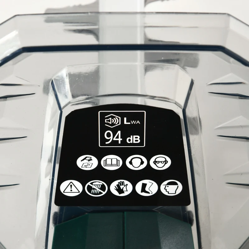 DURHAND Elektrische heggenschaar Snoerloze Elektrische heggenschaar met 350 W motorvermogen Snoerloze 180° draaihendel 52 cm snijlengte Staal ABS Groen + Zwart