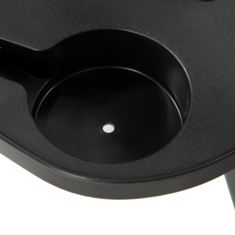 Outsunny opvouwbaar ligbed tuin ligbed met kussen tuin 5-traps verstelbare rugleuning staal Oxford stof zwart 188 x 57 x 30 cm