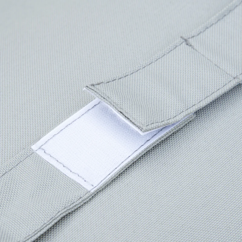 Outsunny 3-delige tuinmeubelset met bijzettafel, balkonmeubelset, bank met kussens, L-vorm, buiten, in aluminium, crèmewit