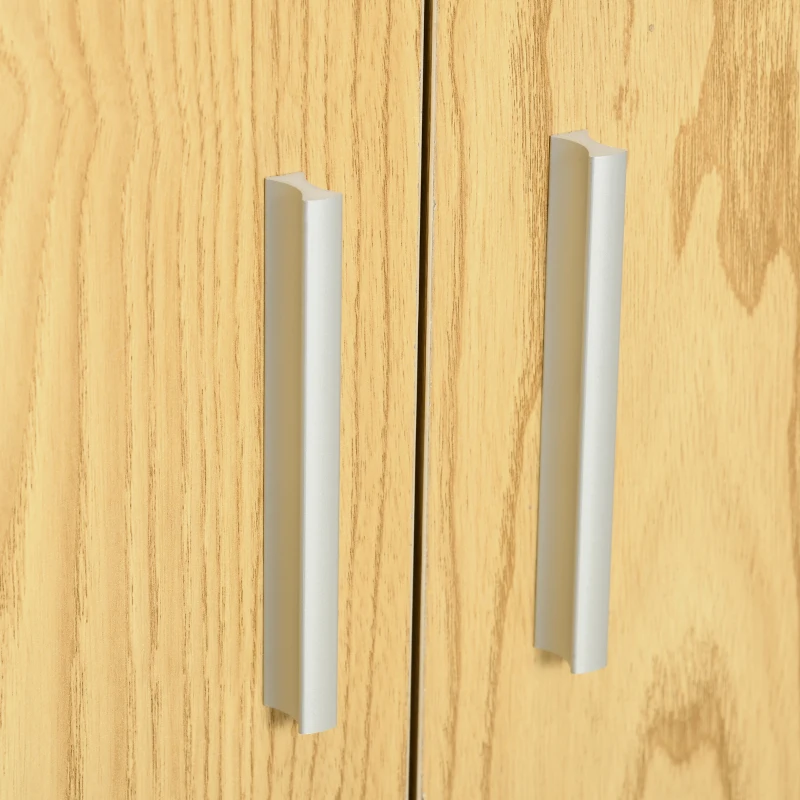 kleankin Móvel para Lavatório Pousar Armário Casa de Banho de Madeira com 2 Portas e Prateleira Interior Ajustável Moderno 60x30x60cm Madeira