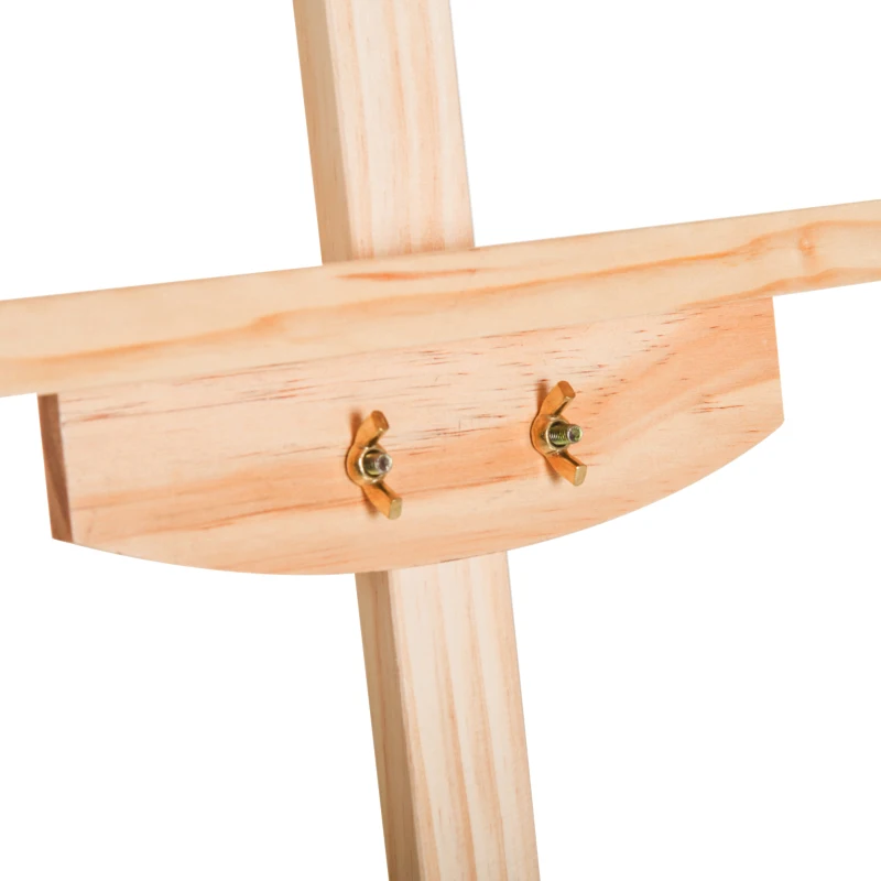 HOMCOM® Staffelei Atelierstaffelei 90° einstellbar Buche Natur