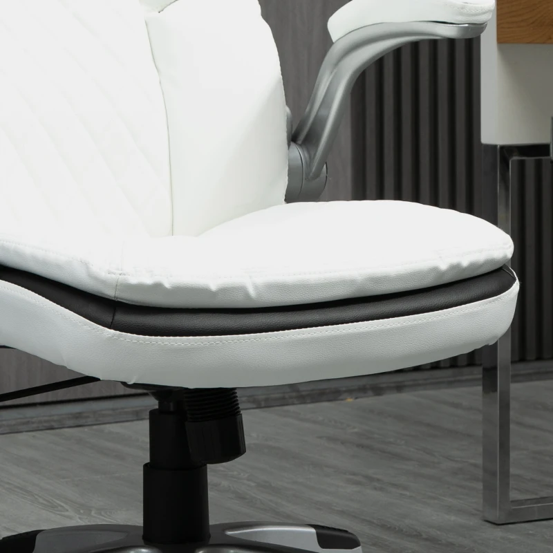 Vinsetto High Back Office Chair PU Leather White