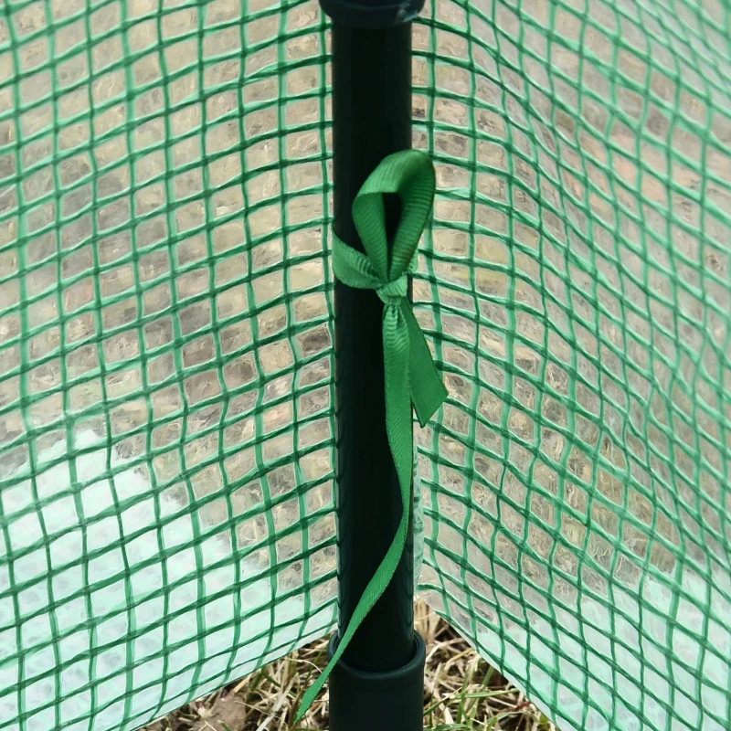 Outsunny Estufa com Tubo de Aço e Plástico Jardim Varanda Cultivo de Plantas 120x60x60 cm