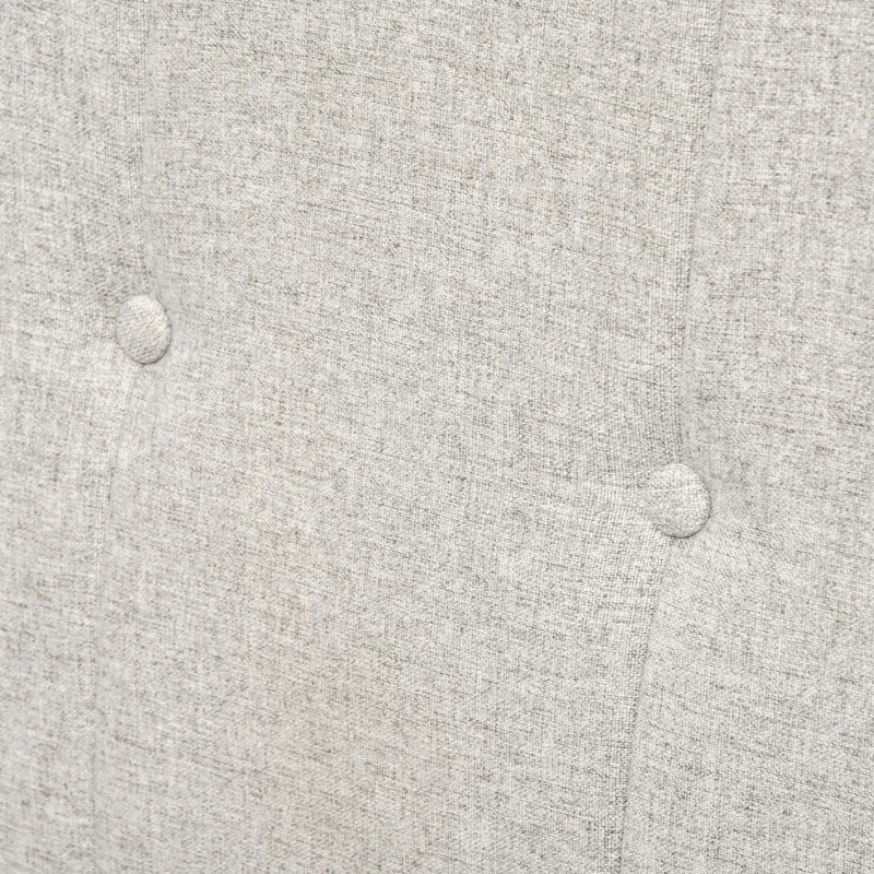 HOMCOM Fauteuil de salon Relax Style scandinave Dossier capitonné en Tissu 85 x 76,5 x 86 cm - Gris Clair et Pieds en Bois