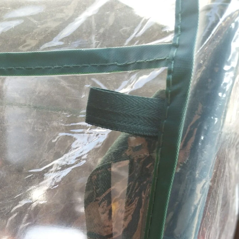 Outsunny Estufa de Jardim com 8 Prateleiras Cobertura de PVC e Estrutura de Aço 143x73x195 cm Transparente e Verde