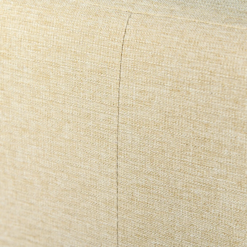 HOMCOM Tête de lit capitonnée - tête de lit rembourrée - dim. 150L x 120H cm - épaisseur 7 cm - MDF Coton Polyester Beige