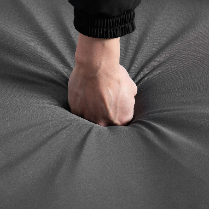 Outsunny 4 Piece Outdoor Rattan Wicker Sofa Set Adjustable Conopy & Coffee Table Sectional Patio Conversation Furniture Set w/ Cushions Grey