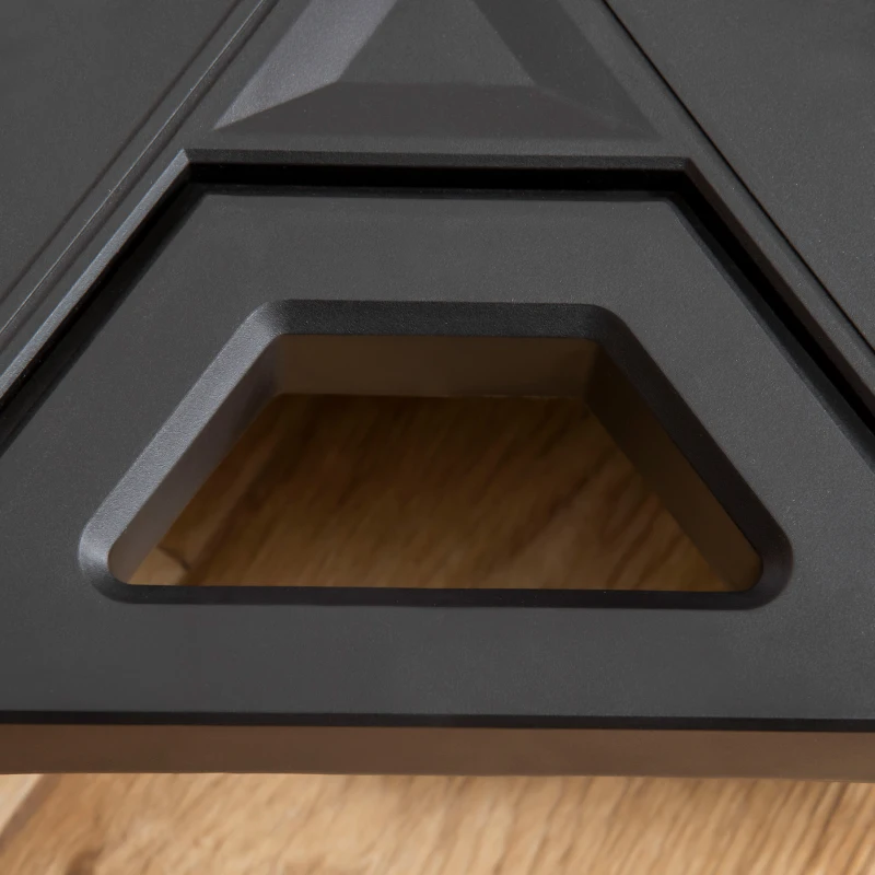 DURHAND Wózek Transportowy Składany, Udźwig 150 kg, Stal, 70 cm x 52,5 cm x 90 cm, Czarny+Czerwony