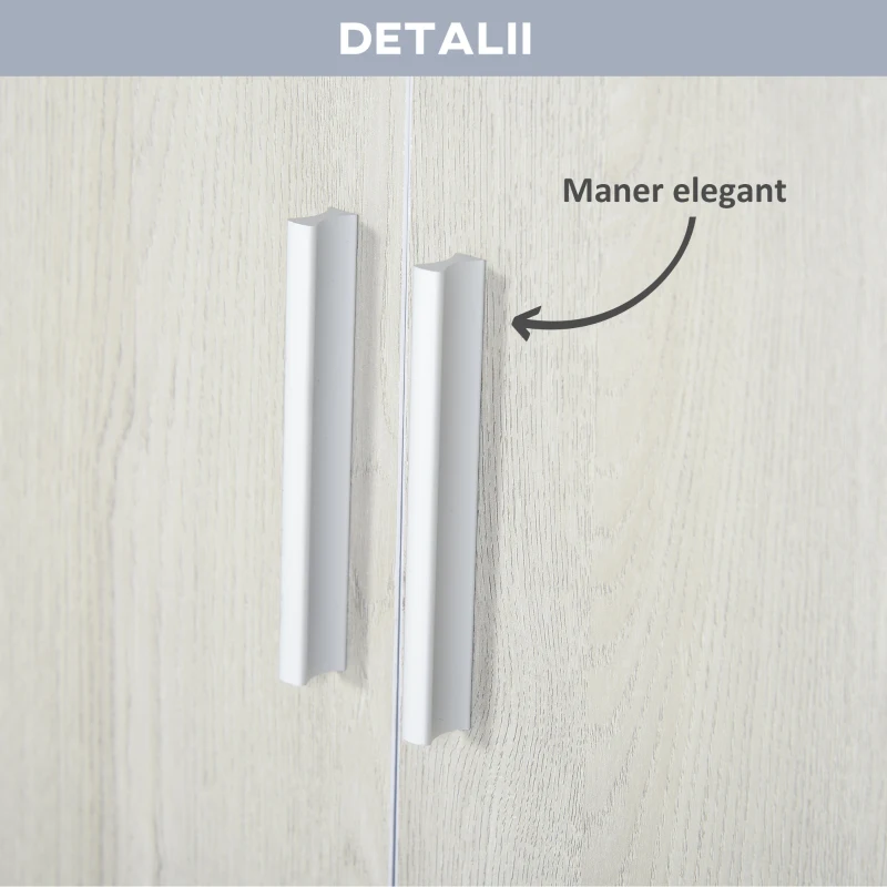 KLEANKIN Mobilier pentru lavoar pentru baie cu raft si dulap , 60x30x62cm, Gri, Lemn natural
