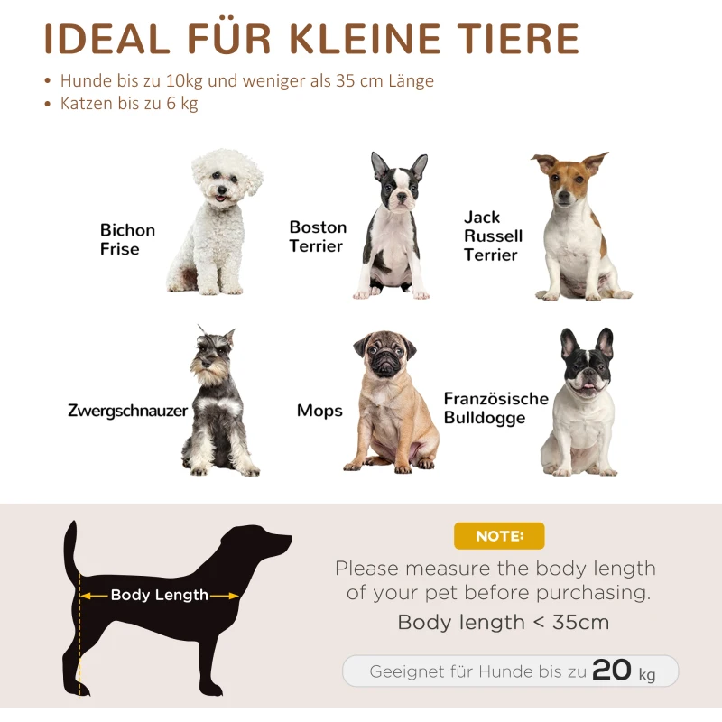 PawHut hondenmand met kussen vier voeten hondenmand gevlochten rotan stijl kattenmand hondenbank metaal polyester PE rotan lichtgrijs + wit 70,5 x 40 x 37,5 cm