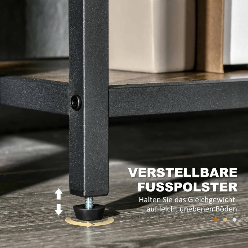 HOMCOM Konsolentisch im Industrial-Design 120 x 30 x 75,5 cm