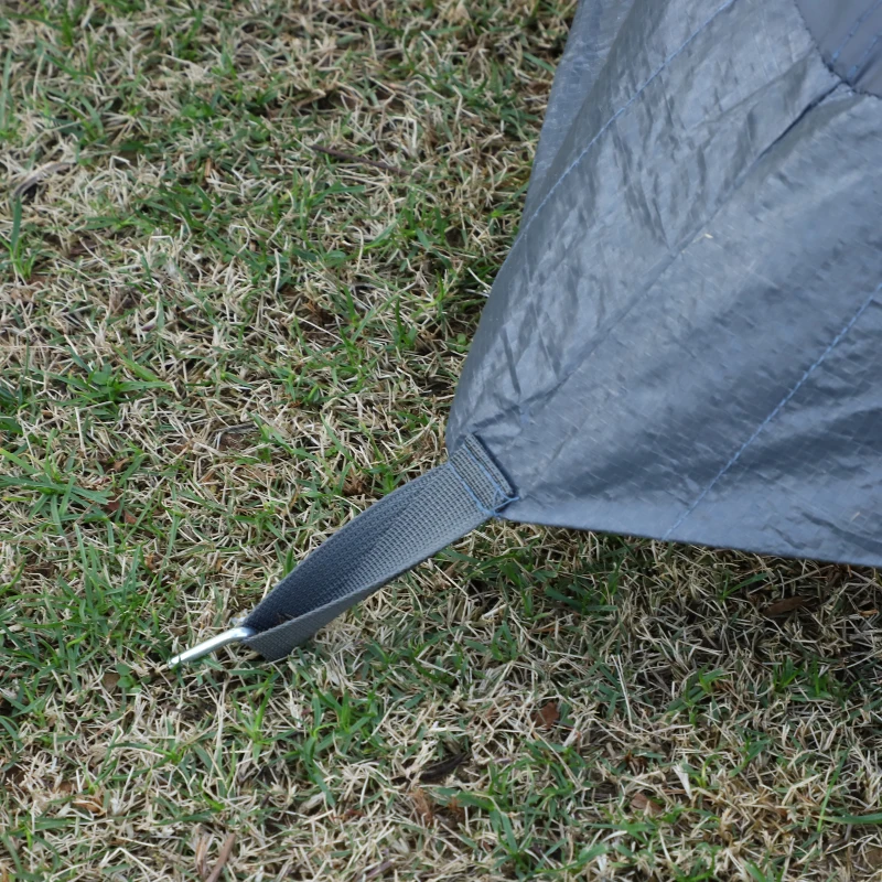 Namiot kempingowy dla 5-6 osób kopułowy 3 pomieszczenia poliester szary Outsunny