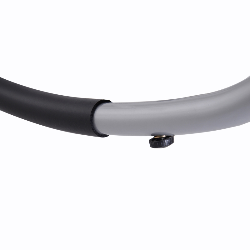 Outsunny Krzesło bujane, leżak ogrodowy z poduszką, aluminium, obciążenie do 120 kg, czarne