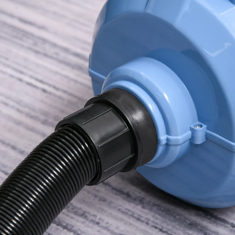 PawHut Séchoir sèche-poils toilettage pulseur chien professionnel pour chien chat animaux 2200 W - température vitesse réglable - 3 embouts - bleu