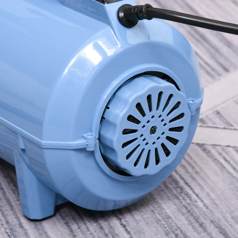 PawHut Séchoir sèche-poils toilettage pulseur chien professionnel pour chien chat animaux 2200 W - température vitesse réglable - 3 embouts - bleu