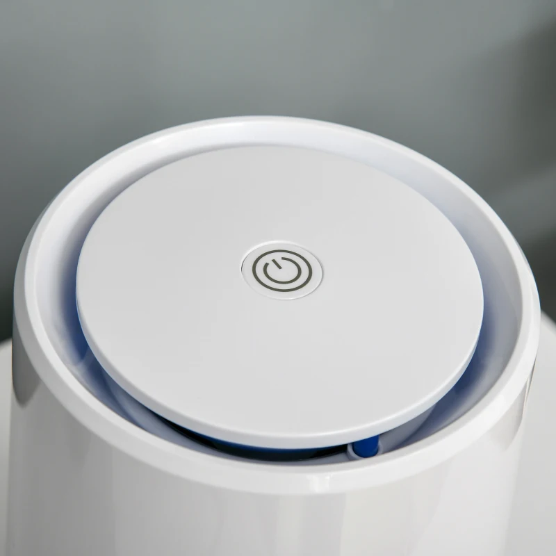 HOMCOM Purificateur d'air portable avec luminosité réglable filtre HEPA mode veille blanc