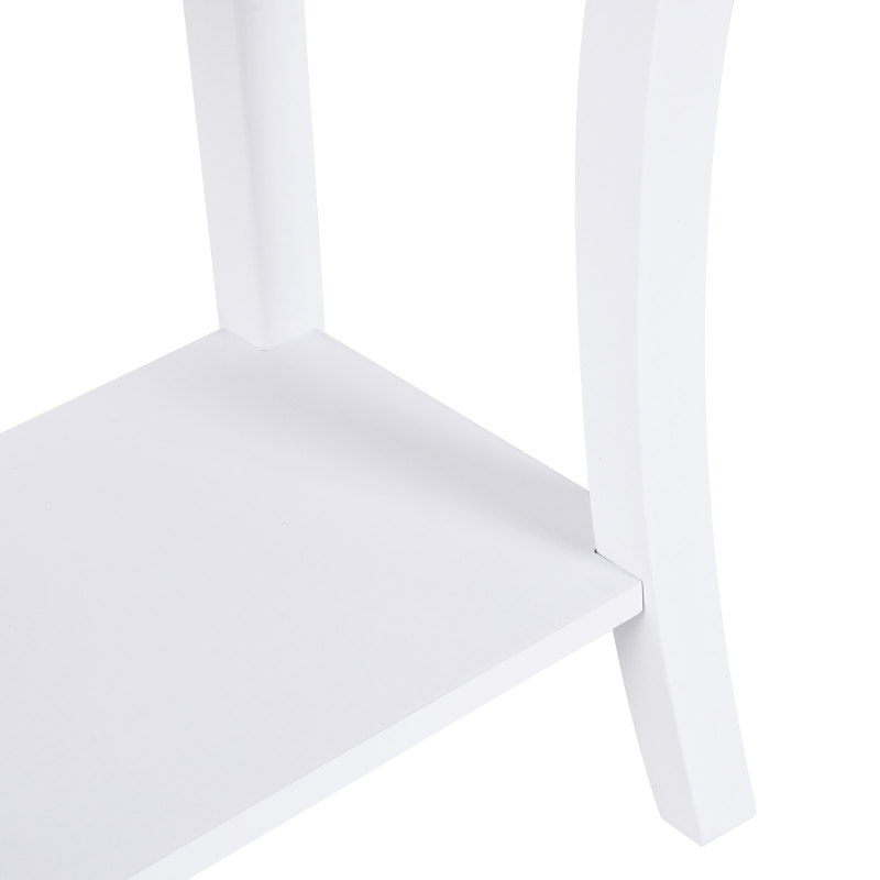 HOMCOM consola pentru hol, 100x33x76 cm, alba(m-11)