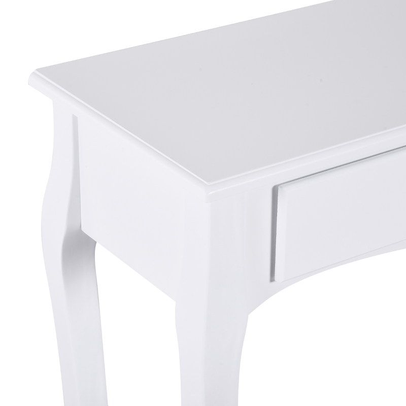 HOMCOM consola pentru hol, 100x33x76 cm, alba(m-9)