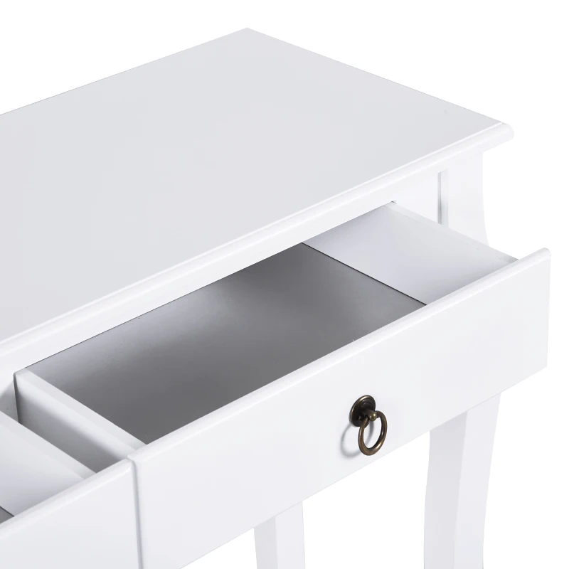 HOMCOM consola pentru hol, 100x33x76 cm, alba(m-10)