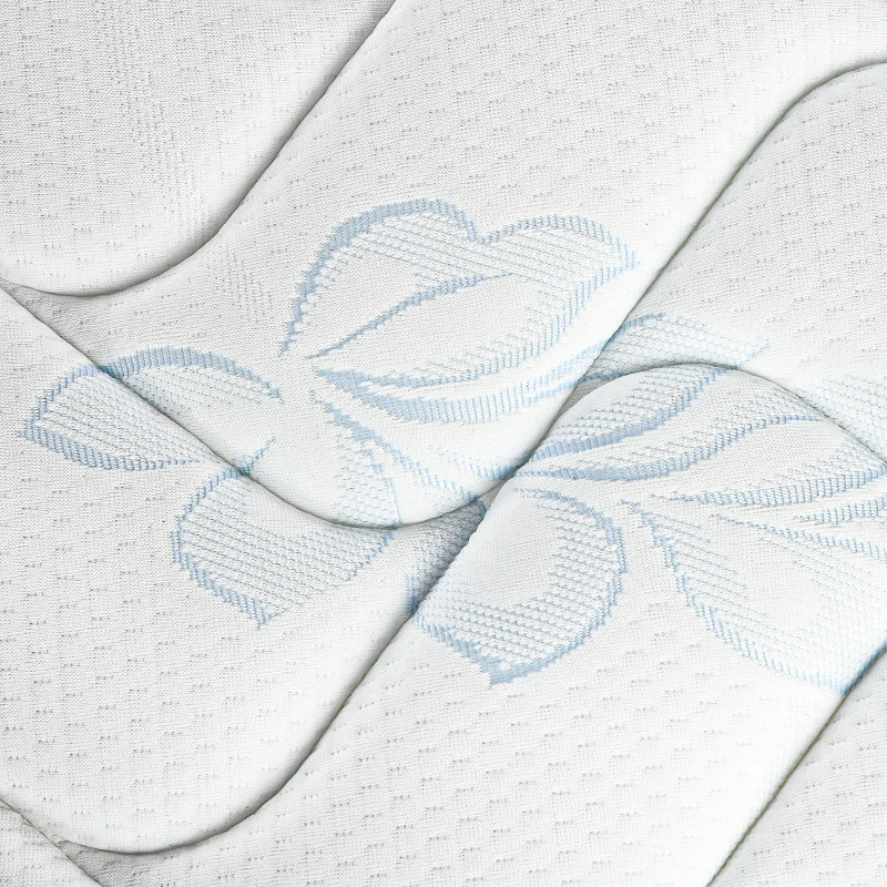 HOMCOM Double Mattress, Pocket Sprung Mattress in a Box with Breathable Foam and Individually Wrapped Spring, 190cmx137cmx22.5cm, White