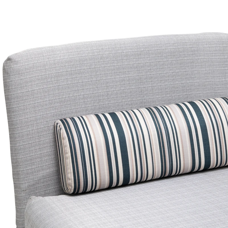 HOMCOM Futon Sofa Bed 1 Person Sleeper Foldable Portable Pillow Lounge Couch Furniture(m-9)