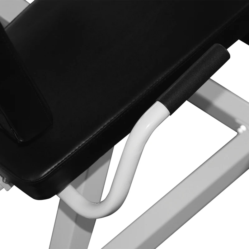 HOMCOM Beinstrecker Beintrainer Fitnessgerät Gym Stahl Schwarz+Silber