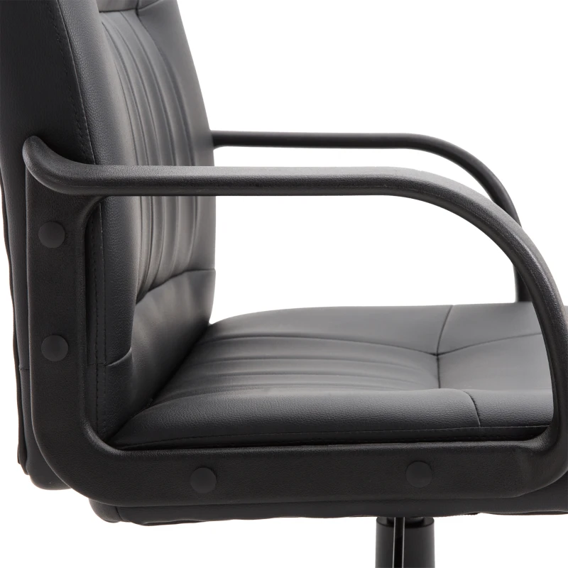 Vinsetto Scaun Birou Negru – Rotativ Captusit cu Roti(m-11)
