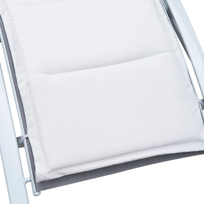 Outsunny Fotoliu sezlong de Gradina Fotoliu Relax Gri, 170x64x80cm