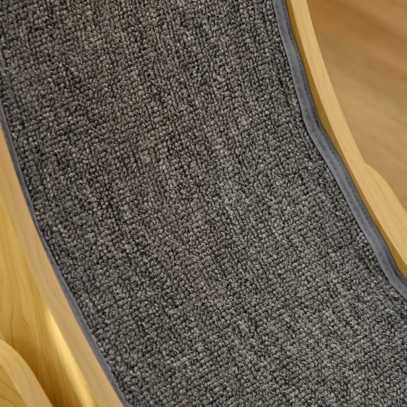 PawHut Katzenlaufrad für Katzen, inkl. Bremsvorrichtung, Kratzflächen, 60 cm x 32 cm x 66,5 cm