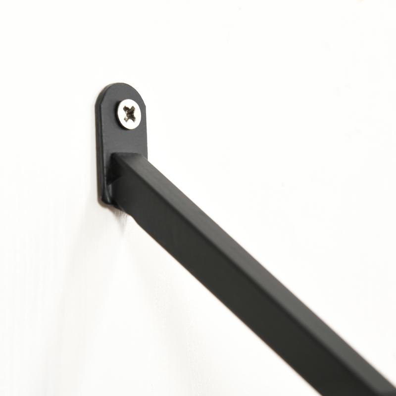 HOMCOM Libreria Moderna Sospesa a Scaletta in Legno e Metallo, 51x15x63.5cm, Naturale