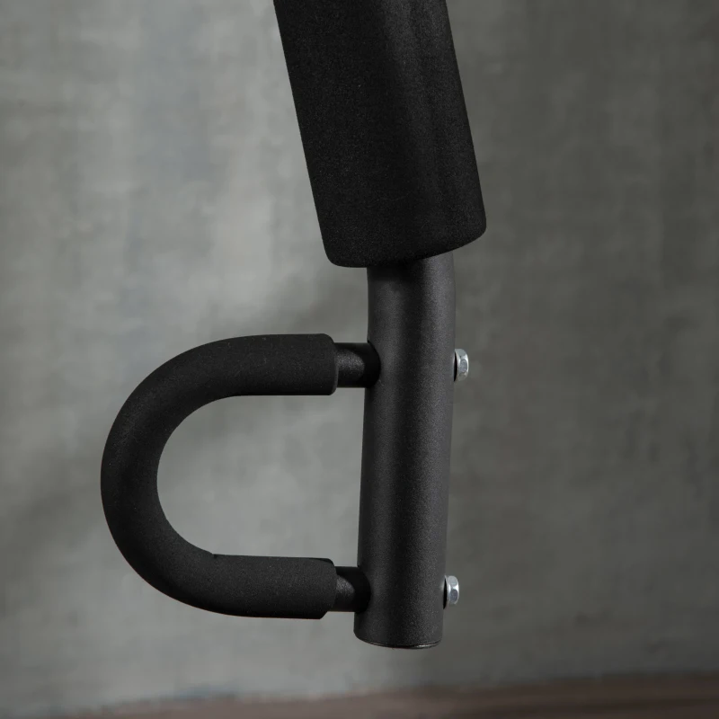 HOMCOM Stacja treningowa z blokiem ciężarów 45 kg, 180 x 108 x 200cm, stal, czarna