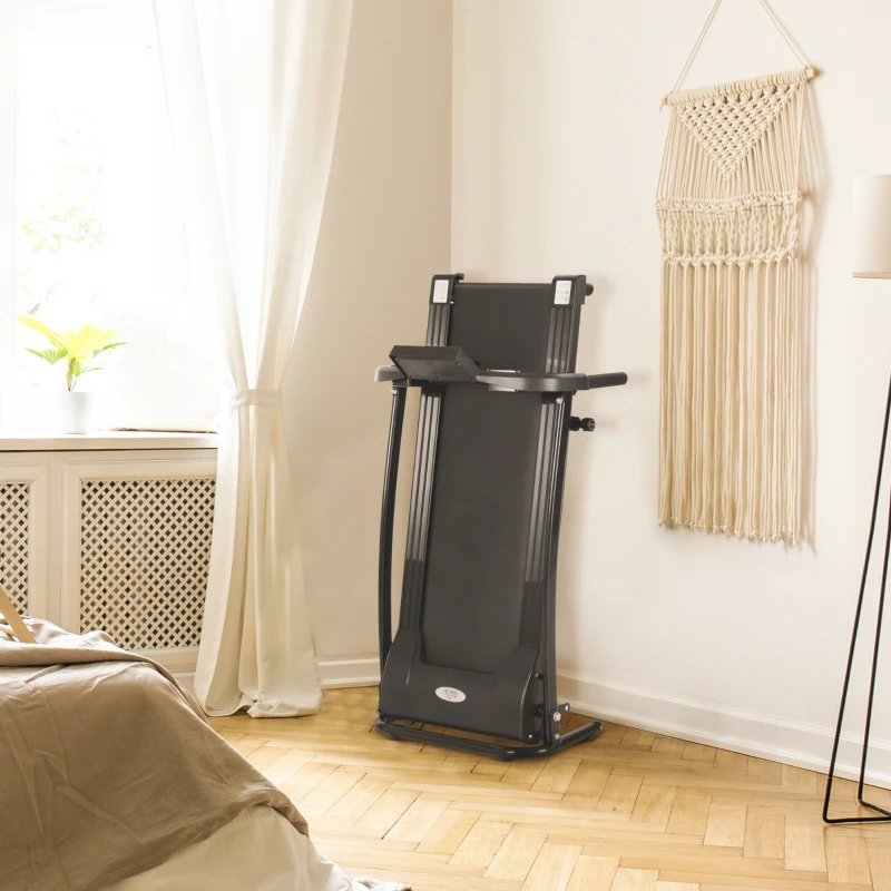 HOMCOM Banda de Alergat cu 4 Programe si Monitor LCD Negru 500W