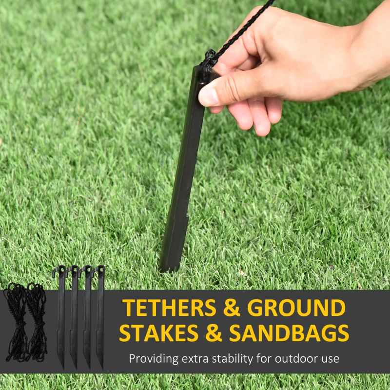 Brad Gonflabil HOMCOM 185cm cu Oameni de Zapada, Decor de Craciun cu Lumini LED si Pompa pentru Gradina si Casa Multicolor