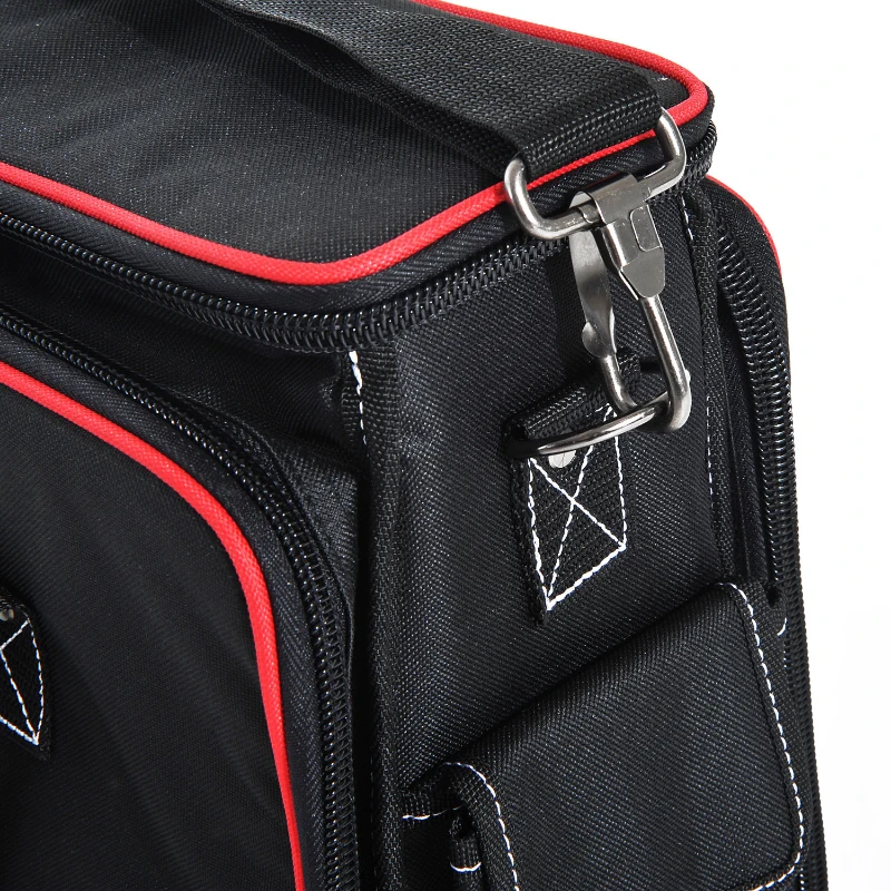 HOMCOM Werkzeugtasche Werkzeugkoffer Wergzeug Tasche mit Schultergurt