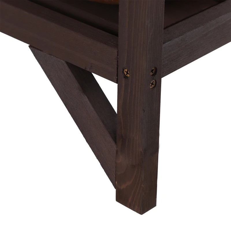 PawHut® Hundebett mit Kissen Haustierbett Hundematte Hundesofa Kurzplüsch Kaffee